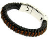 Lederen Bukovsky Armband - SL4950 - Zwart - Stalen Sluiting - Vanaf € 39,50 - Gratis Verzending