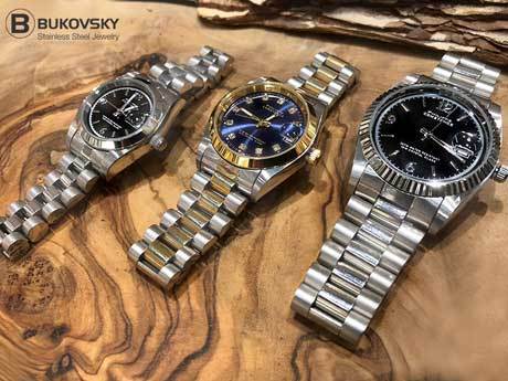 De stalen en stijlvolle Philippe Constance horloges met schakelbanden. Be inspired, get the look.